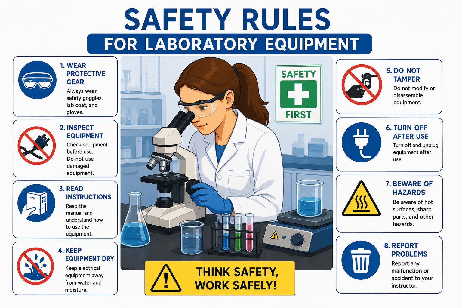 Safety Rules for Laboratory Equipment | Practical Lab Guide Safety Rules for Laboratory Equipment | Practical Lab Guide