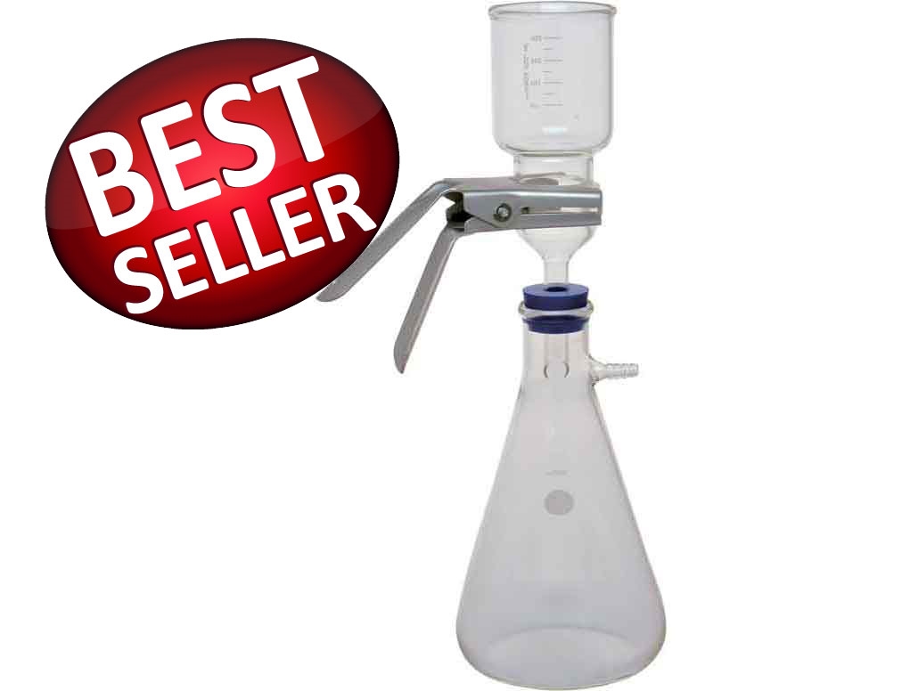 VF 6 Filtration Glass Set with silicone fixing sucker for 1000ml flask 3