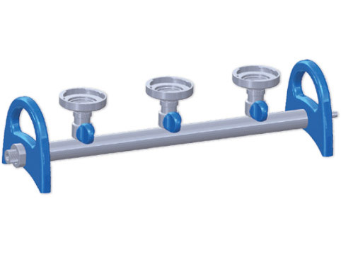 3-branch SS#316l manifold with funnel adaptor(without funnel)