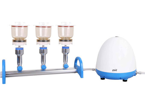 Vacuum filtration set,complete system, 3 places