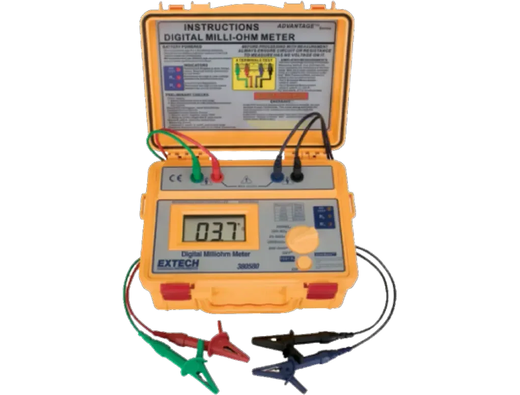 MILLIOHM METER, BATTERY POWERED
