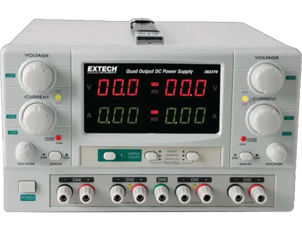 DC POWER SUPPLY, 4 OUTPUTS,0-30V,0-5A