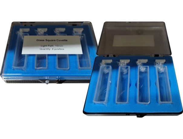 SQUARE CUVETTES.GLASS 10mm 4 Pcs 3