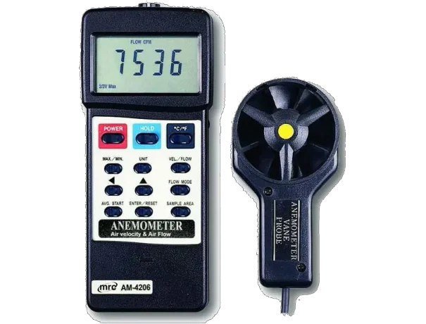 Anemometer With Air Flow