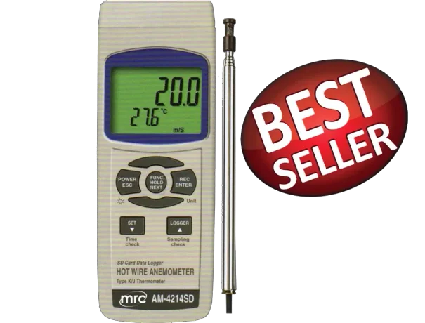 Hot wire anemometer Data logger 3
