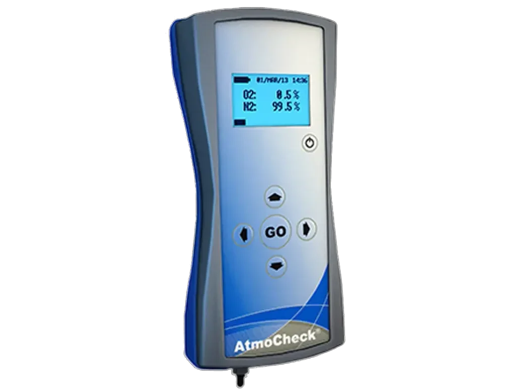 O2 gas analyser for packaging