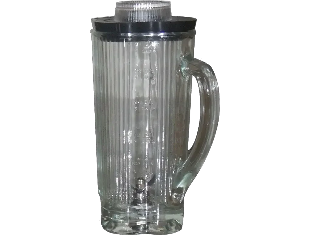 Glass container 1 Liter with lid 3