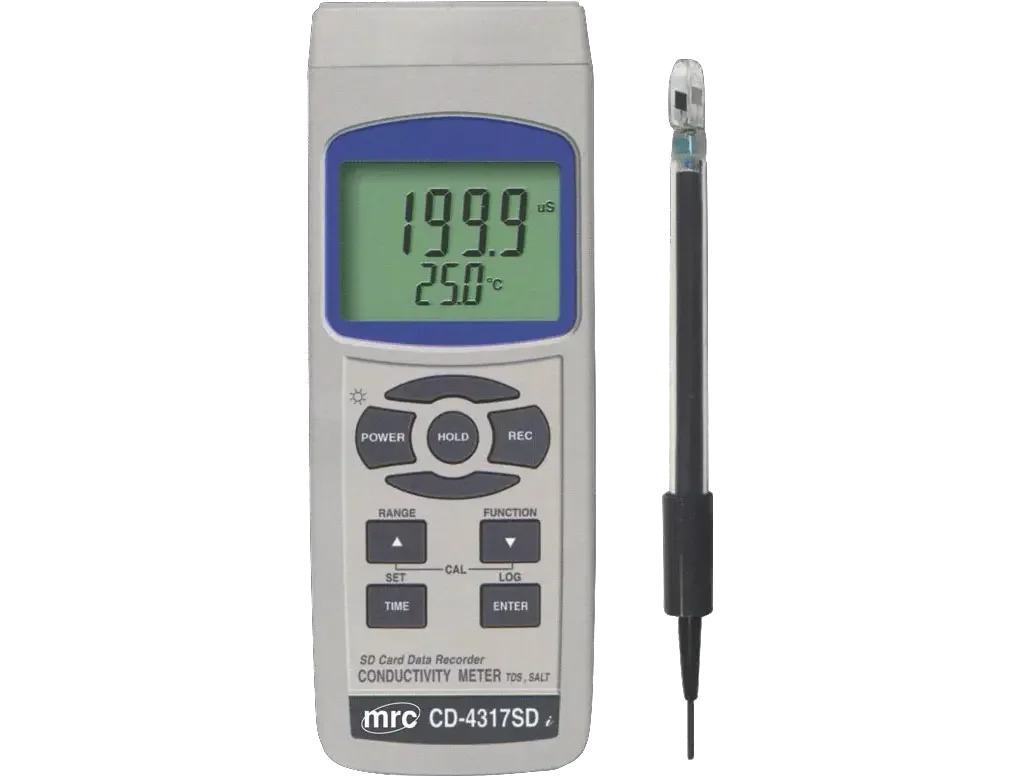 pt glass electrode CONDUCTIVITY, TDS, Salt Meter+DataLogger