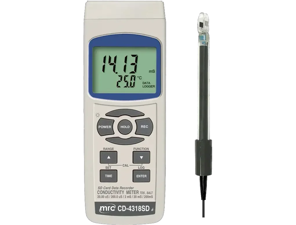 Precision CONDUCTIVITY METER, TDS, Salt+DataLogger 3