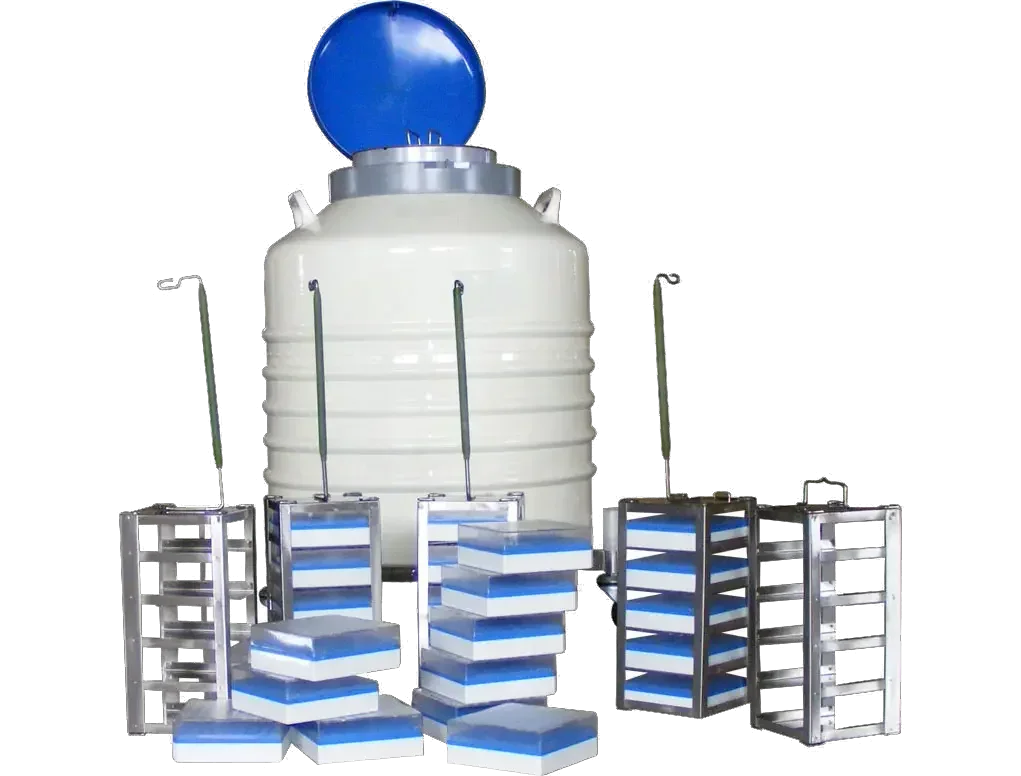liquid nitrogen container 121 liter with racks