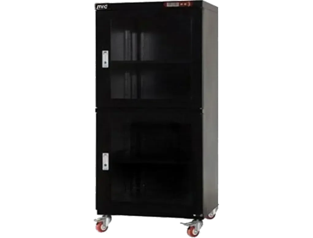 Dry cabinet 1-10%RH 240 liter 3 Shelves 2 Doors