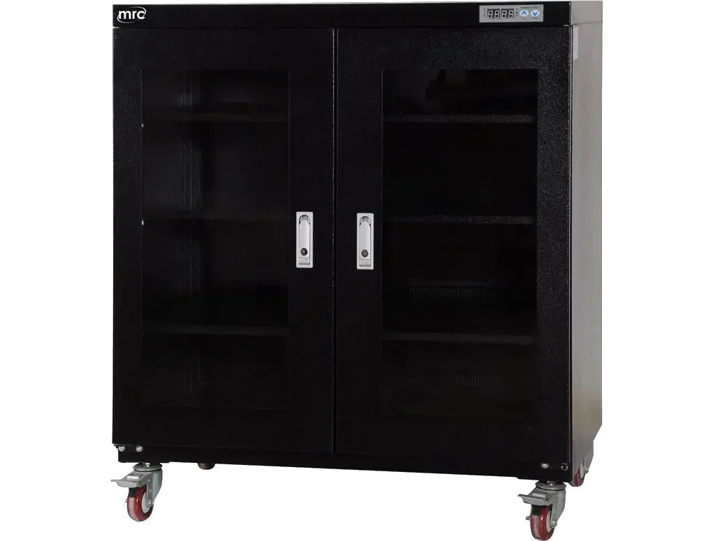 Dry cabinet 1-10%RH 320 liter 3 Shelves 2 Doors