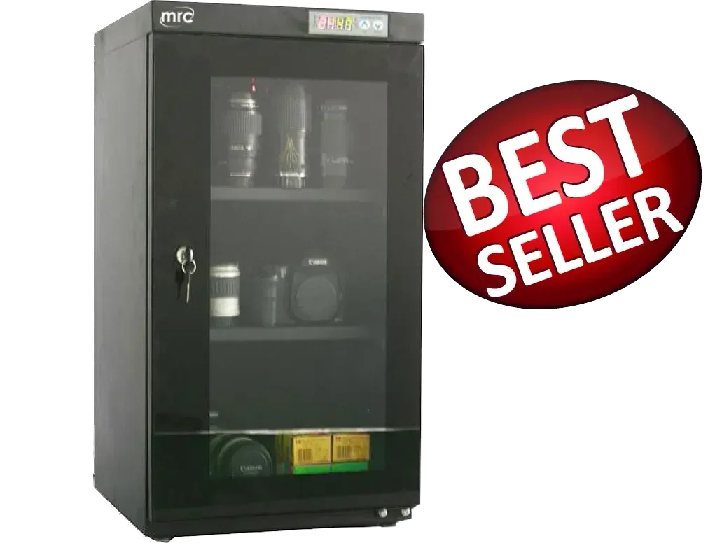 LED Dry cabinet 1-10%RH 115 liter 2 Shelves 1 Door 3