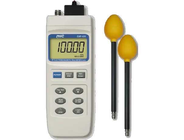 3 AXIS RF ELECTROMAGNETIC Field Meter, 100KHZ TO 3GHZ, 2 probes, professional