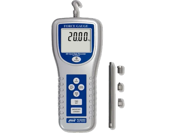 FORCE GAUGE, 20Kg, 20 ms sampling time recorder+DataLogger