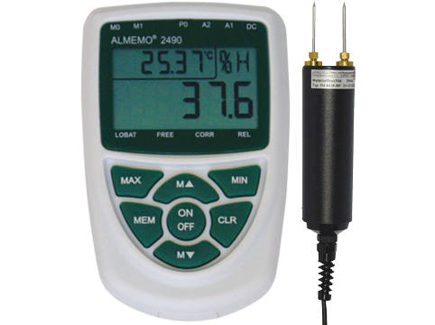 Wood moisture probe