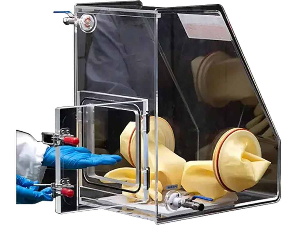 Acrylic Laboratory Glove Box 300L x 400W x 500H mm