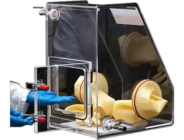 Acrylic Laboratory Glove Box 300L x 400W x 500H mm