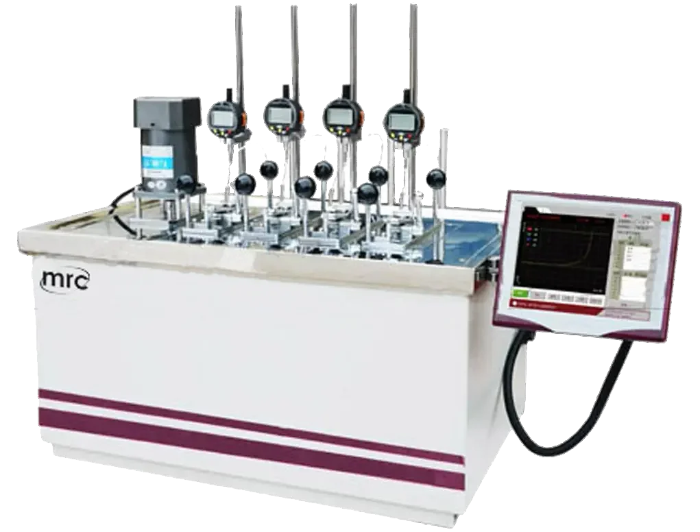 Heat Deflection Tester - 4 temperature measuring points - 4 Stations