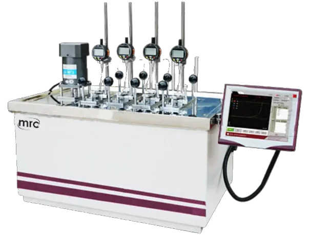Heat Deflection Tester - 4 temperature measuring points - 4 Stations
