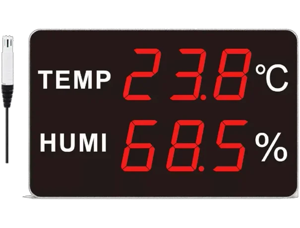 TEMPERATURE AND HUMIDITY DISPLAY