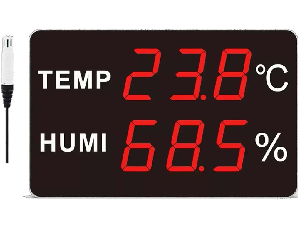 TEMPERATURE AND HUMIDITY DISPLAY