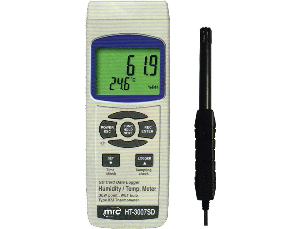 Humidity/Temp ,dew point +k/j temp+Data logger
