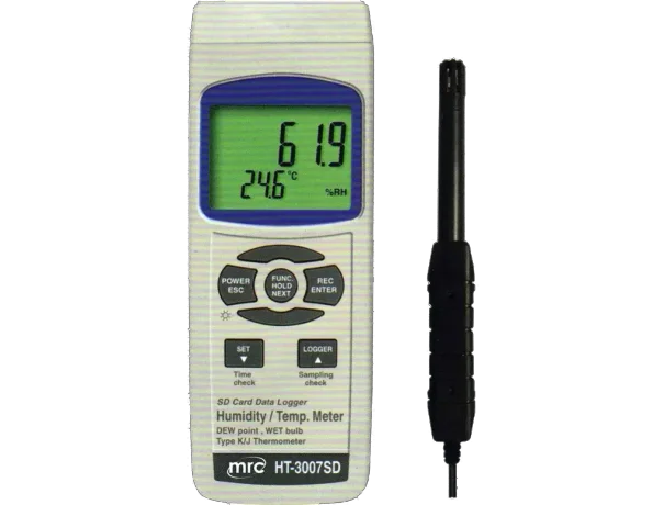 Humidity/Temp ,dew point +k/j temp+Data logger