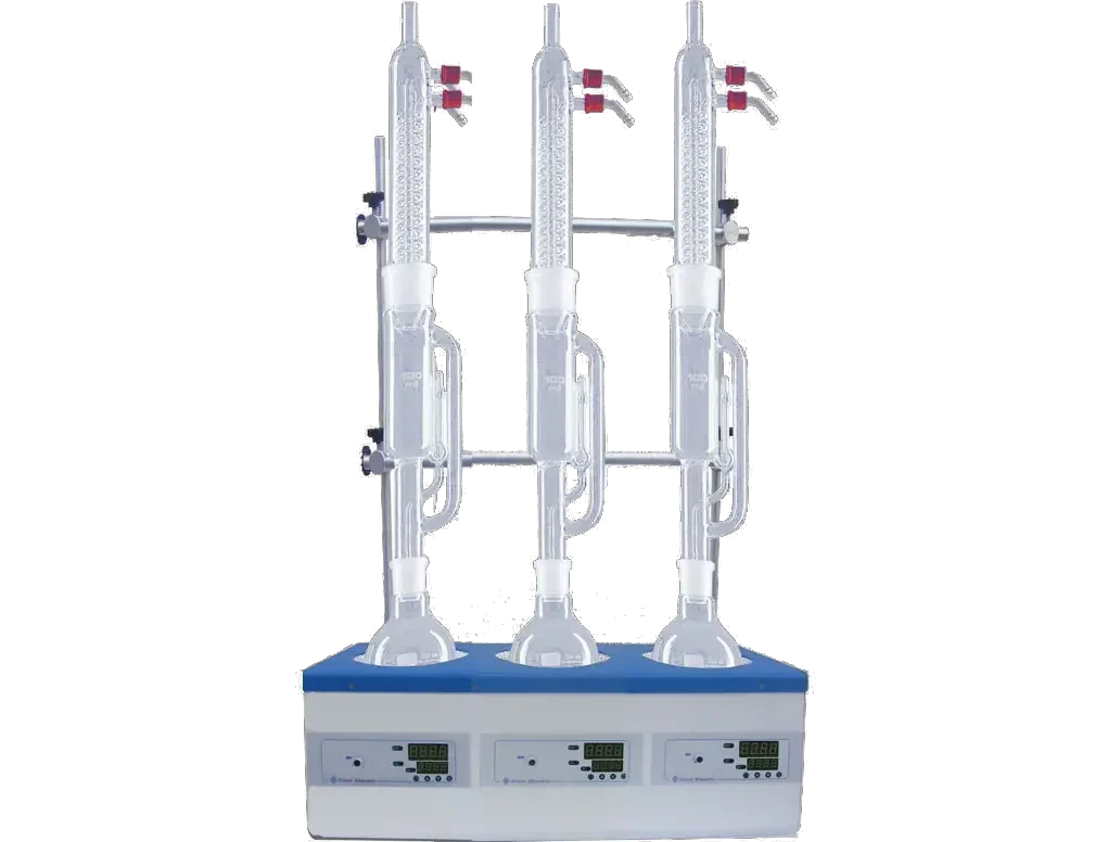 Flask heater laboratory with magnetic stirrer of 1 liter 3 places 3