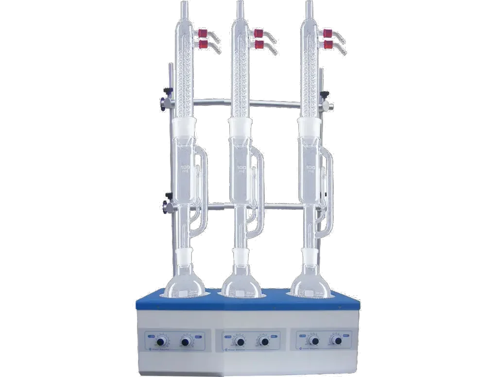 Flask  laboratory heater up to 250ml 3 places + Stirrer 3