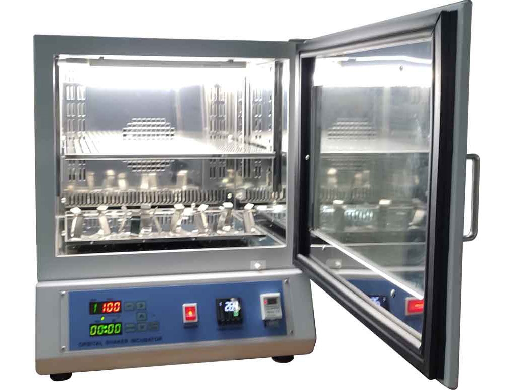 LIGHT SHAKER LABORATORY INCUBATOR 300X400MM,250RPM,70DEG C,