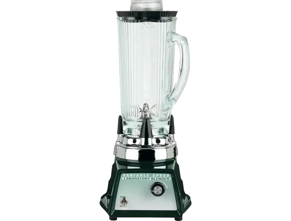 Variable speed ,1.2 liter glass container
