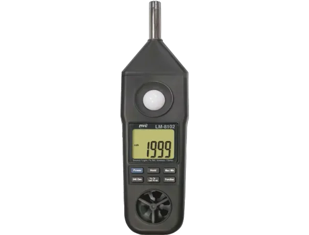 Air flow, Humidity, Light,Thermometer,Sound meter