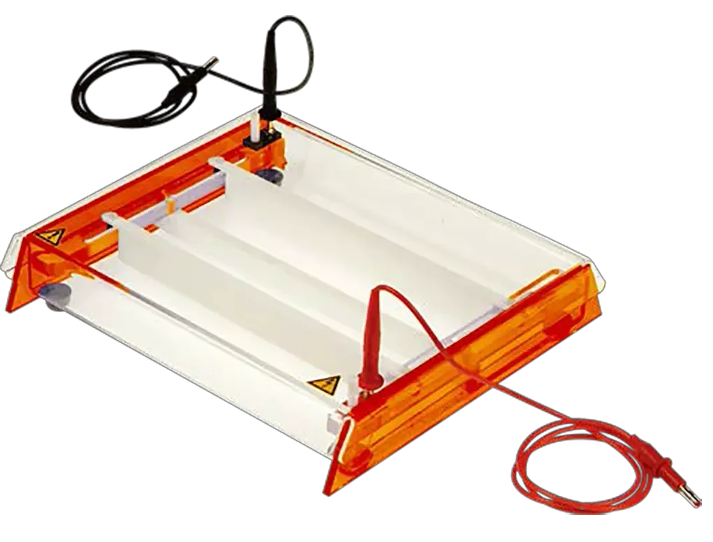 Midi plus-2, 15 x 7,10 & 15cm UV Tray, 2 x 20 sample, 1mm thick combs, loading guides and dams