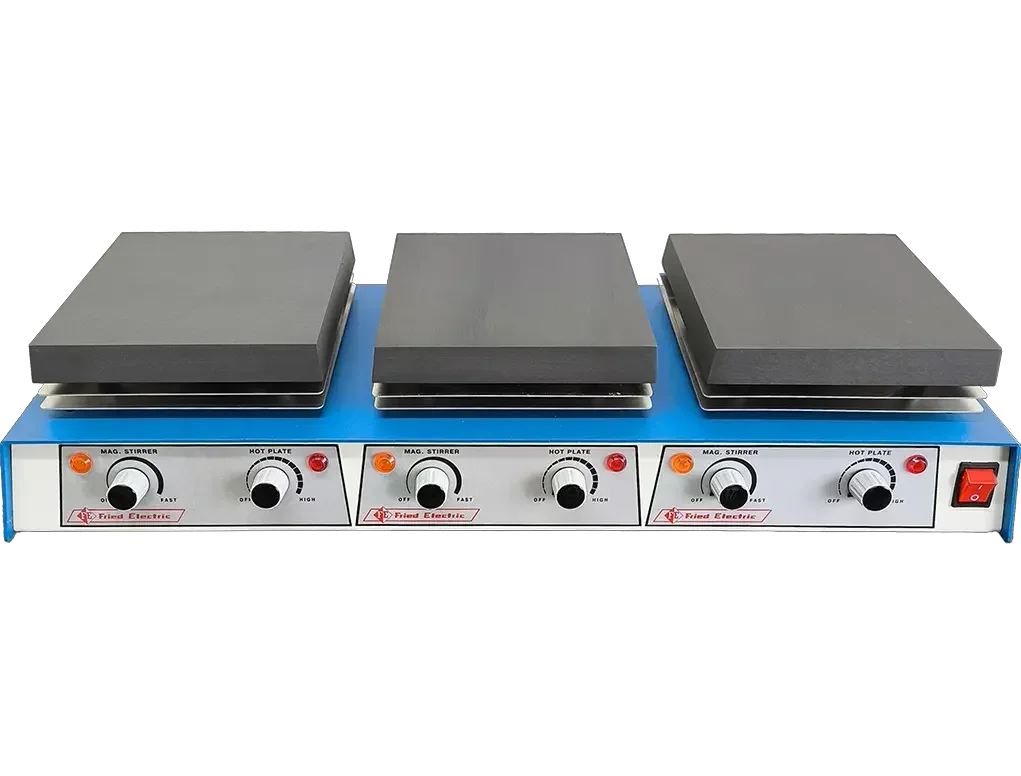 Laboratory Hotplate+stirrer 3 Chanels 300deg C