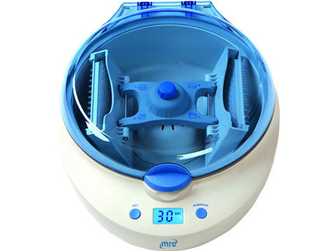 Mini centrifuge for 2xPCR plates