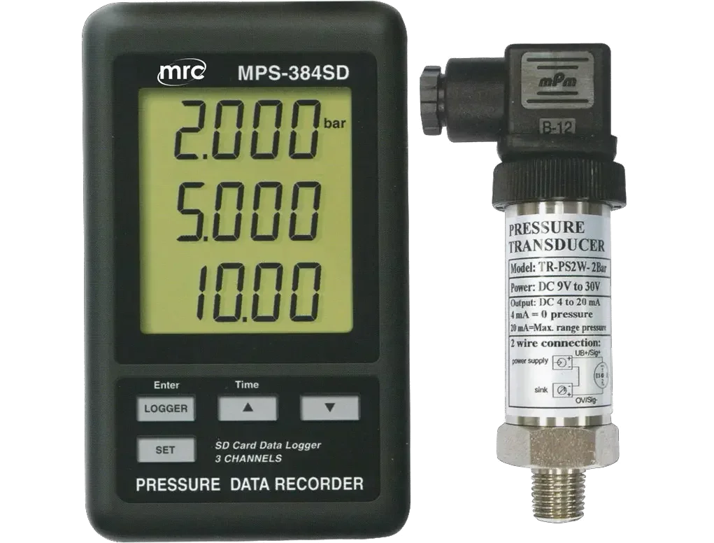 Pressure data recorder 3 channels 3