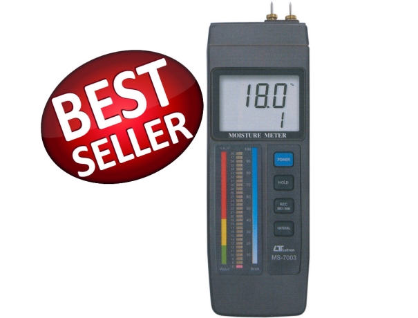 Wood/Concrete moisture meter, all in one, bar graph LED+LCD 3