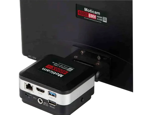 Microscope camera 1080p Full HD+ integrated LCD screen