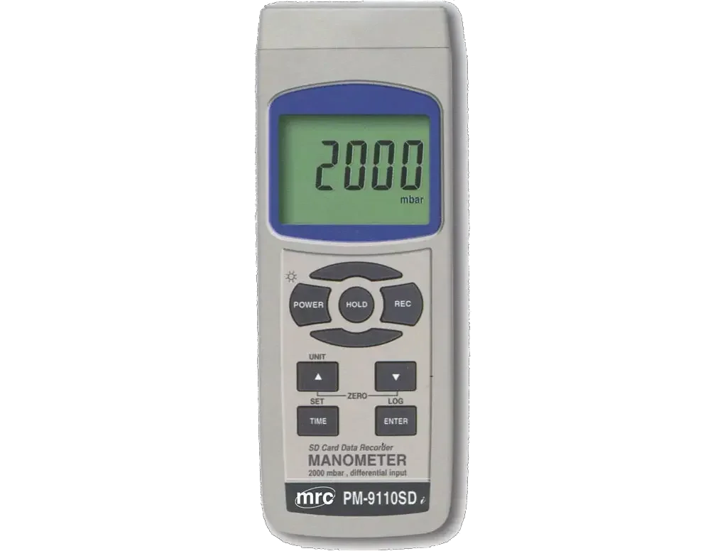 Manometer,Differential input, 2000mbar+DataLogger 3