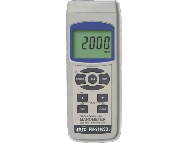 Manometer,Differential input, 2000mbar+DataLogger 3
