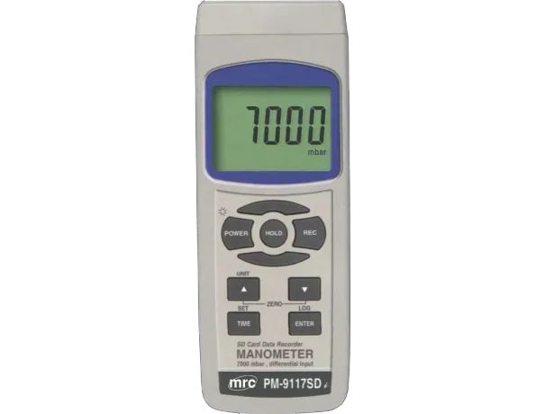Manometer, Differential input, 7000mbar+DataLogger