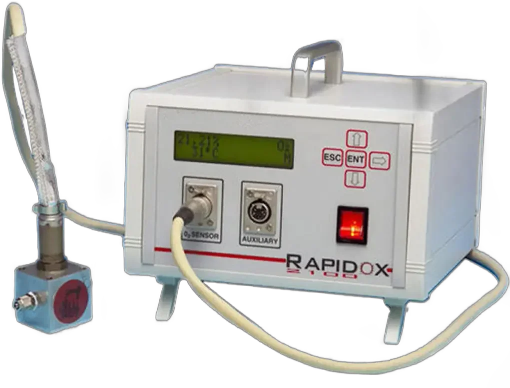 Datalogging Bench Mounted Oxygen Analyser - External Zirconia Sensor 10-20PPM to 30% 3