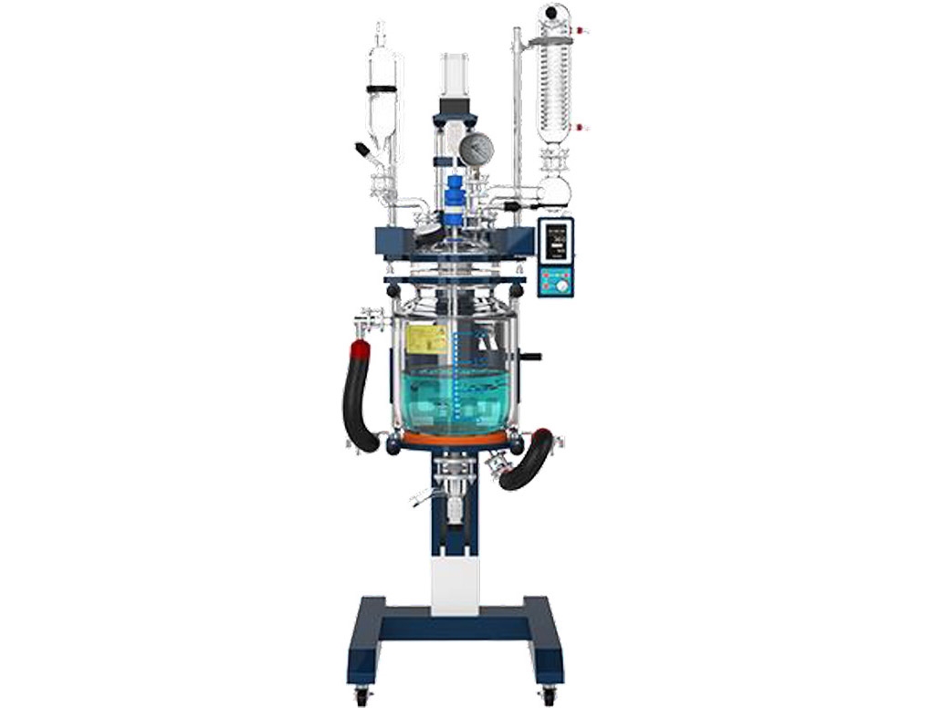 Triple-wall Lifting Glass Reactor- 20 Liter