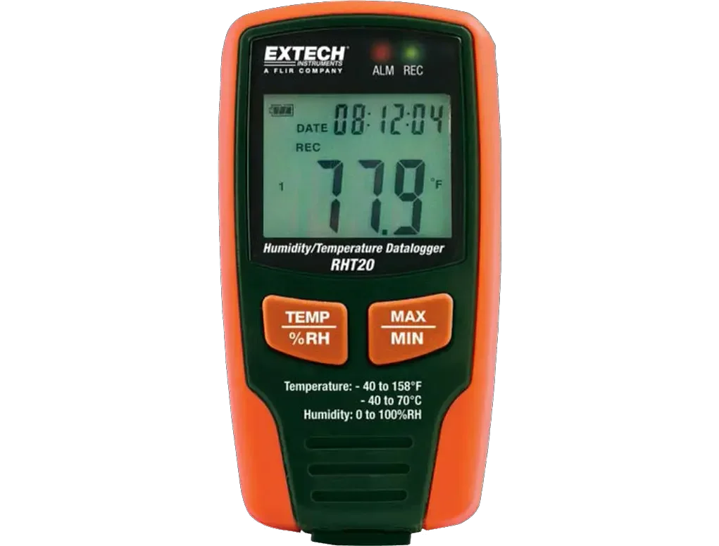 HUMIDITY & TEMPERATURE DATALOGGER W/LCD 3
