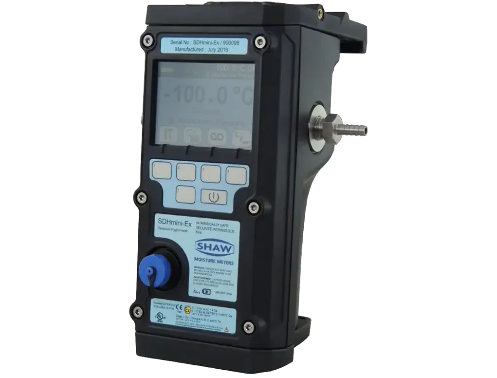 Intrinsically Safe Portable Dew Point Meter and Data Logger