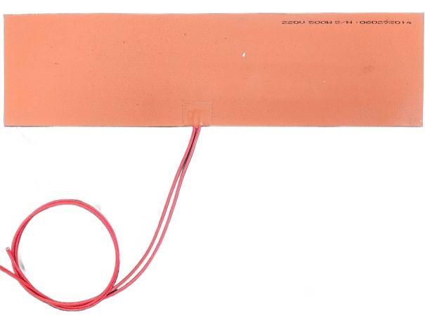 Silicone flexible heating element 37*10 cm up to 80 Celsius