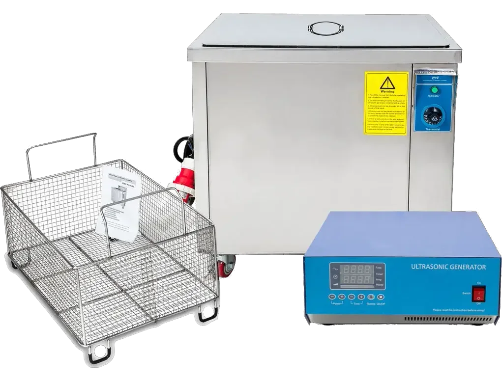 117 litre ultrasonic bath+heater basket and cover 3