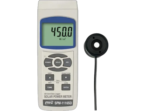 Solar Power Meter 400-1100 nm + Datalogger