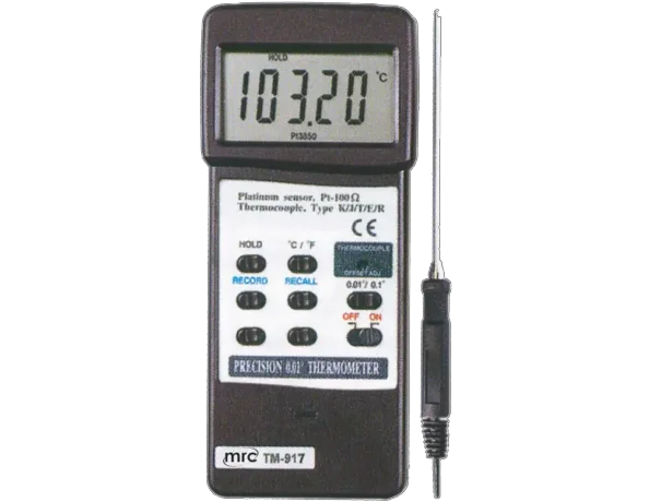 0.01degC, Pt 100, type K/J/R/E/T, RS232 Precision Thermometer 3